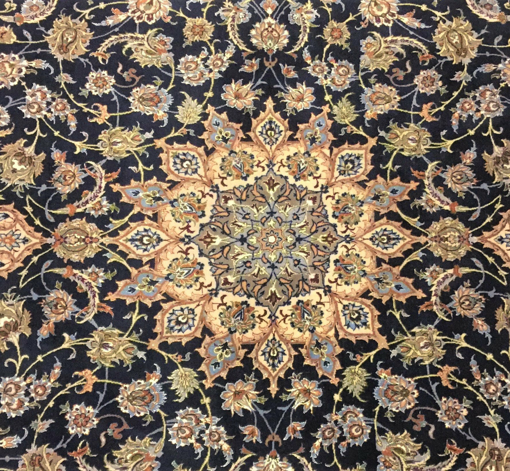 TAPPETO ISFAHAN PERSIANO TRAMA SETA EXTRA FINE MIS:315x210 CM - Image 6