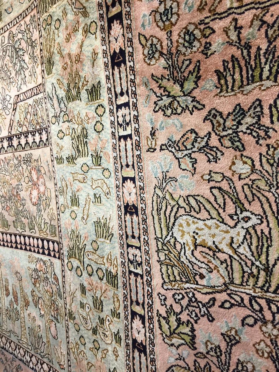 TAPPETO 100% SETA PURA KASHMIR NATURALE MIS:320x212 CM - Image 3