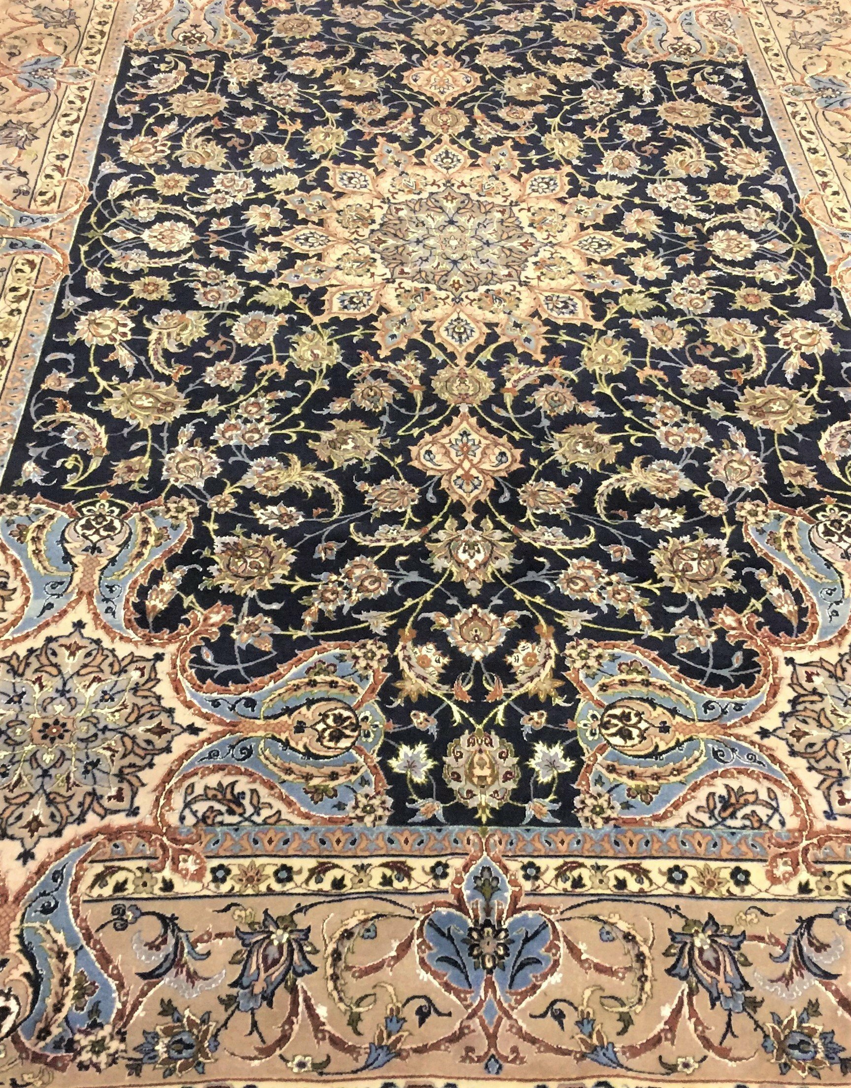 TAPPETO ISFAHAN PERSIANO TRAMA SETA EXTRA FINE MIS:315x210 CM - Image 5