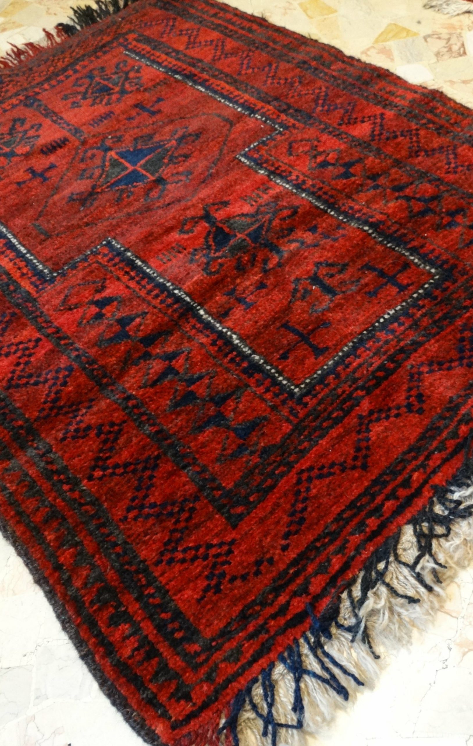 TAPPETO BESHIR TURKMENO ANTICO MIS:120X91 CM - Image 5