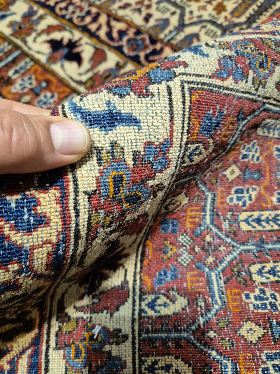 TAPPETO ISFAHAN NAJAF ABAD ANTICO MIS:307x205 CM - Image 8