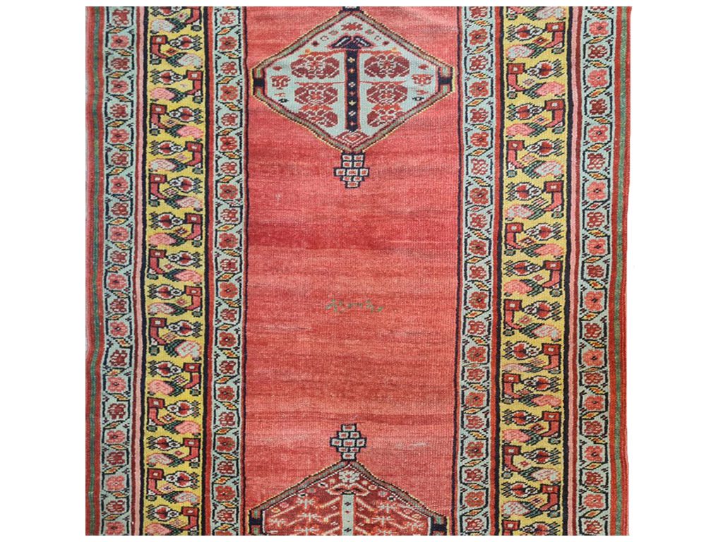 Coppia Tappeto Heriz zona bakhshayesh antico mis:515x118 cm