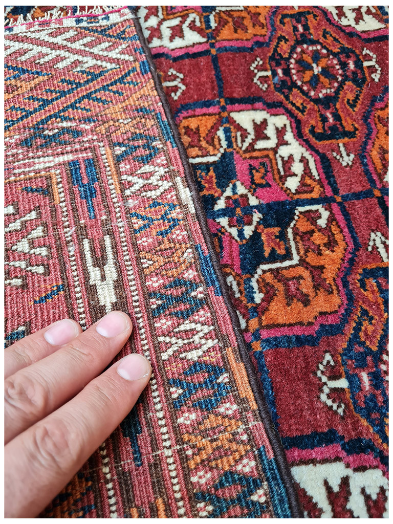 TAPPETO BUKARA TEKKEH ANTICO MIS:180x113 CM - Image 6