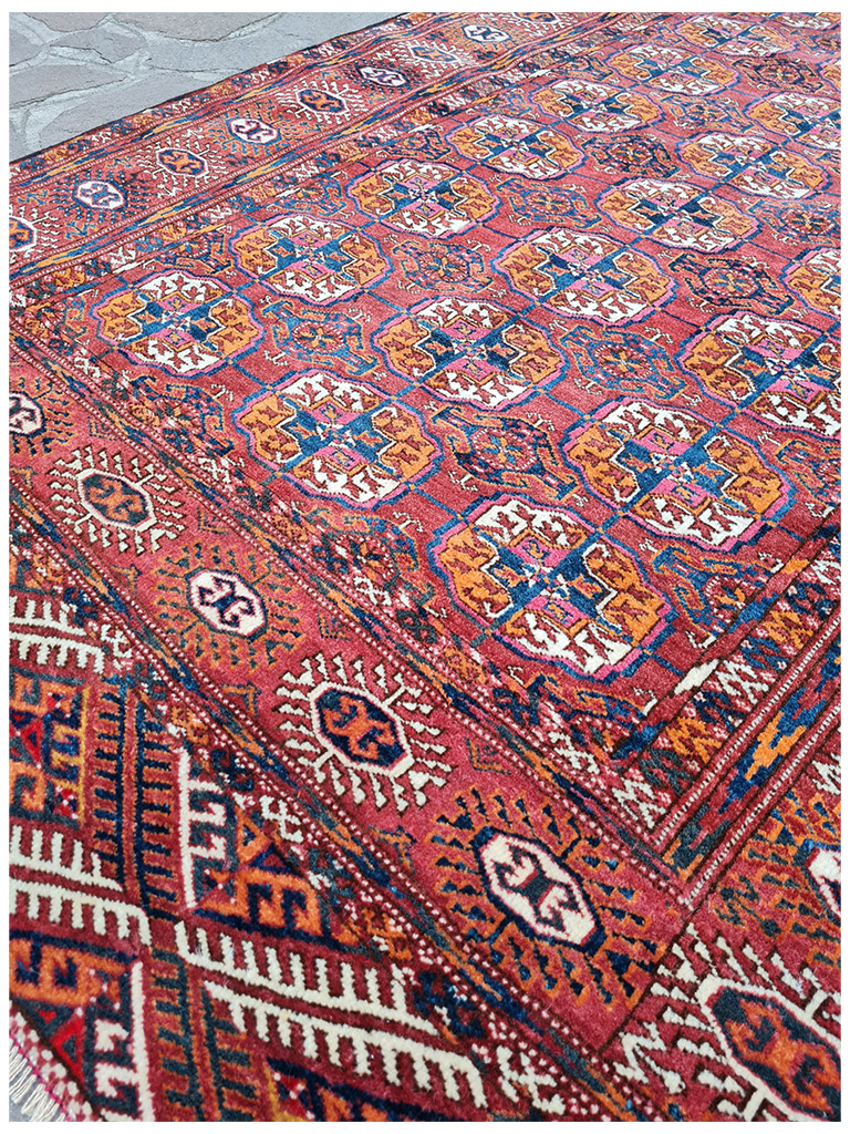 TAPPETO BUKARA TEKKEH ANTICO MIS:180x113 CM - Image 5