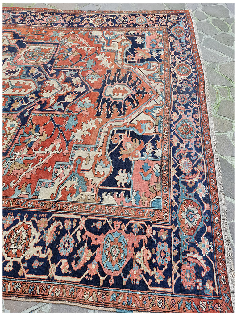 TAPPETO HERIZ SERAPI PERSIANO ANTICO MIS:380x290 CM - Image 2