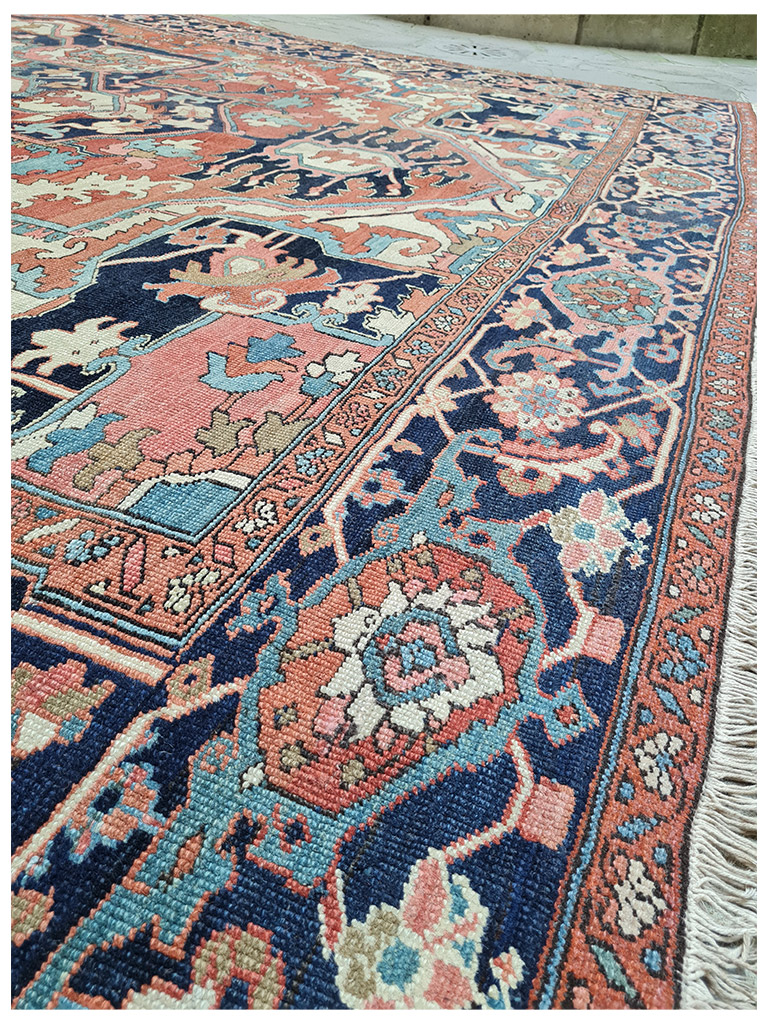 TAPPETO HERIZ SERAPI PERSIANO ANTICO MIS:380x290 CM - Image 6