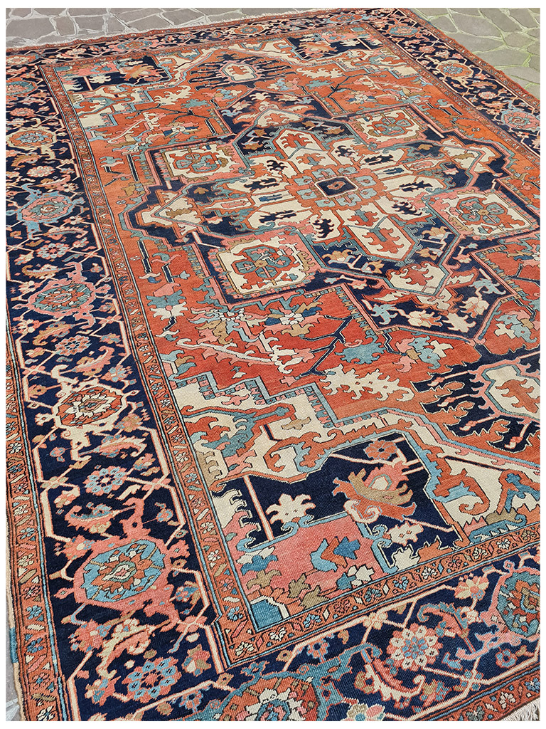 TAPPETO HERIZ SERAPI PERSIANO ANTICO MIS:380x290 CM - Image 7