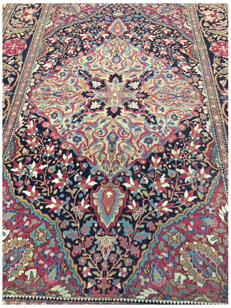TAPPETO ISFAHAN AHMAD PERSIANO ANTICO MIS:213x140 CM - Image 2