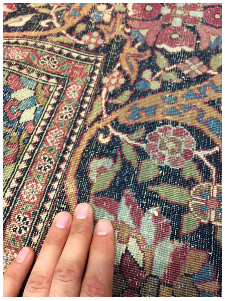 TAPPETO ISFAHAN AHMAD PERSIANO ANTICO MIS:213x140 CM - Image 5