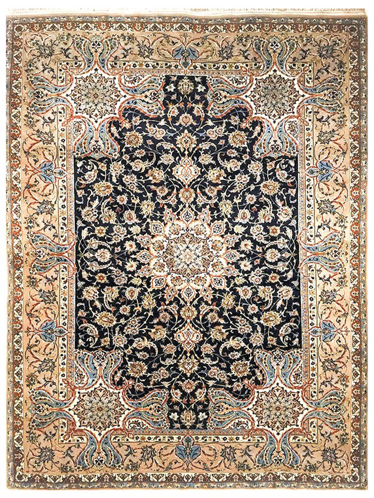 TAPPETO ISFAHAN PERSIANO TRAMA SETA EXTRA FINE MIS:315x210 CM