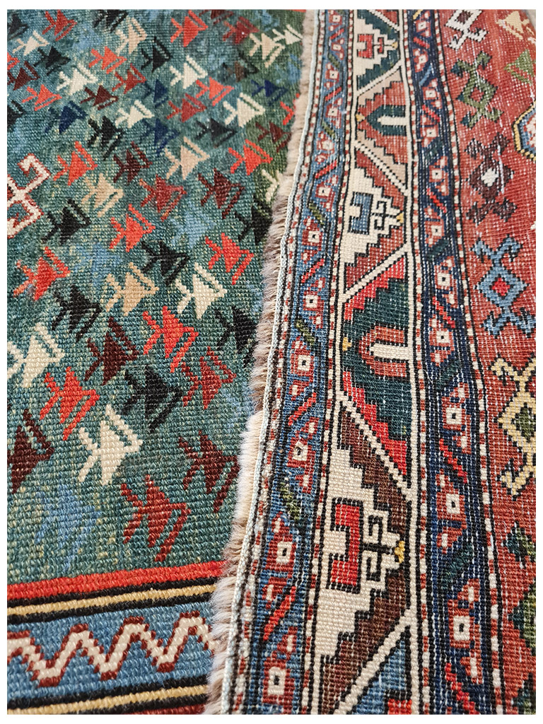 TAPPETO KAZAK FARCHALO SECONDO META XIX Secolo Mia:152x110 CM - Image 11