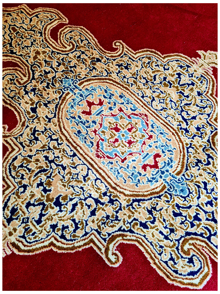 TAPPETO KIRMAN PERSIANO LAVAR VECCHIO MIS: 380x 287 CM - Image 4