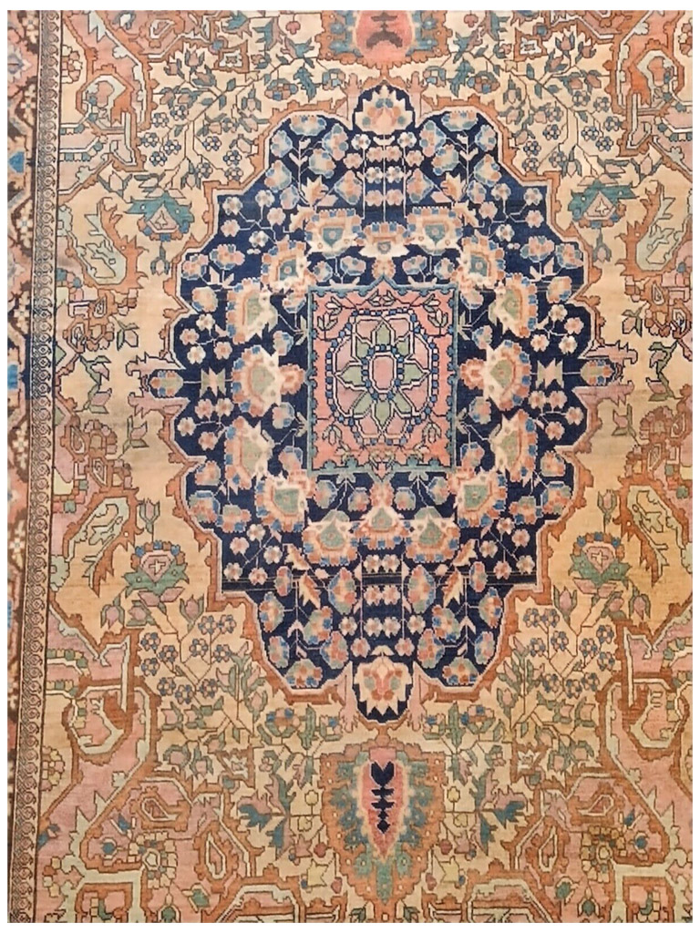 TAPPETO SARUK FARAHAN PERSIANO ANTICO MIS:206x133 CM - Image 3
