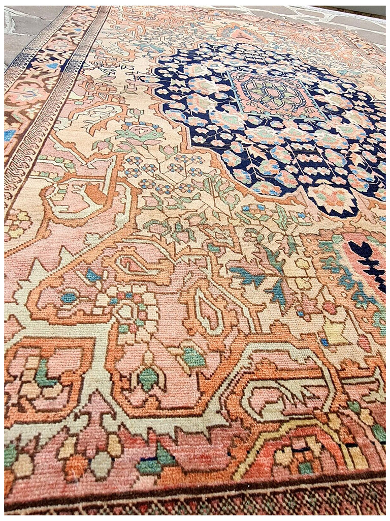 TAPPETO SARUK FARAHAN PERSIANO ANTICO MIS:206x133 CM - Image 5