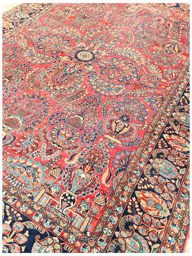 TAPPETO SARUK PERIODO AMERICANO ANTICO MIS: 350x266 CM - immagine 6