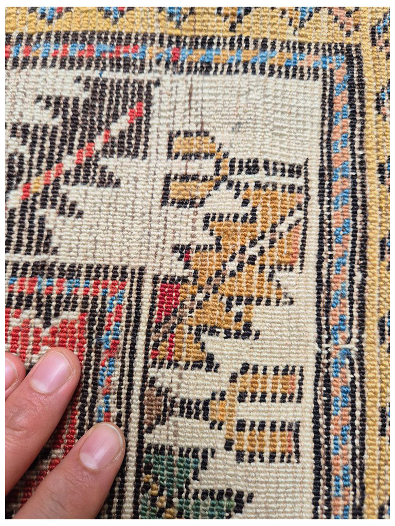 TAPPETO SHIRVAN CAUCACO ARIA KUBA ANTICO MIS:124x105 CM - Image 4