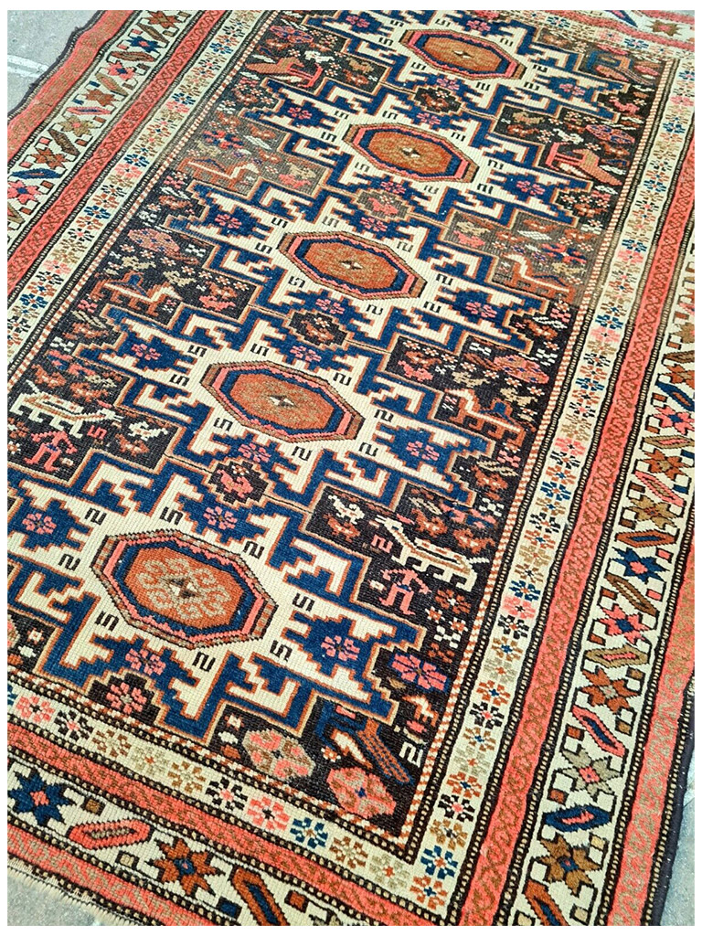 TAPPETO SHIRVAN LESGHI ANTICO MIS:150X92 CM - Image 7