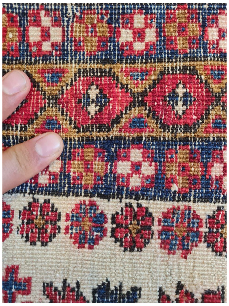 TAPPETO SHIRVAN LEZGHI CAUCASO ANTICO MIS:106X68 CM - Image 6