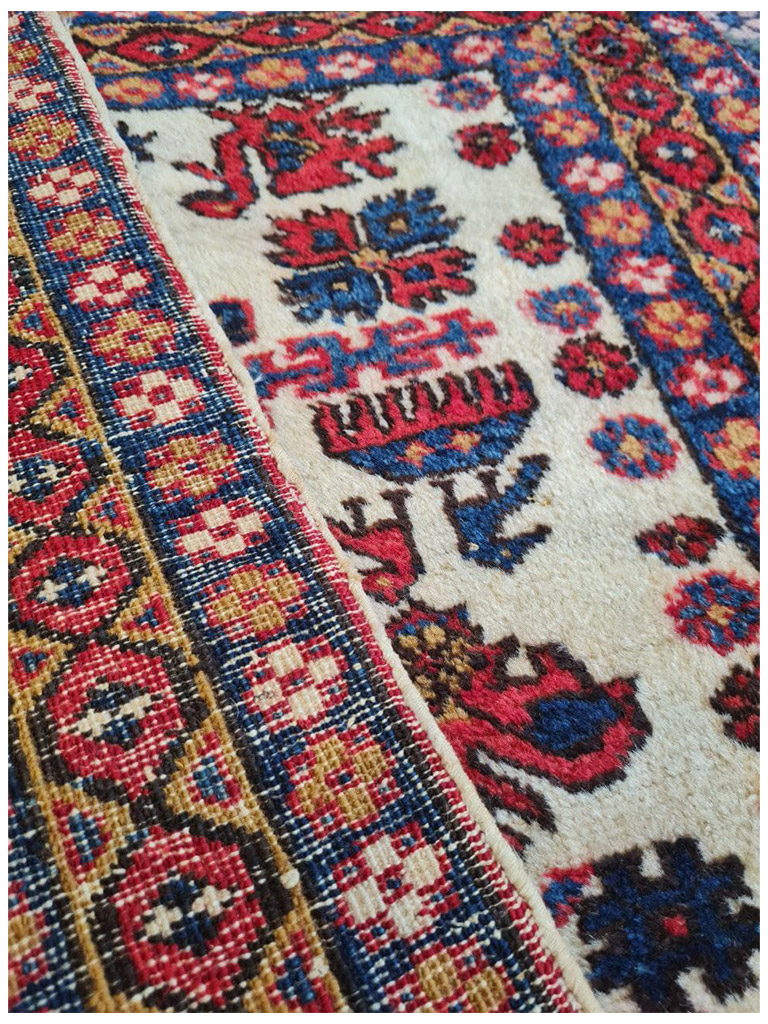 TAPPETO SHIRVAN LEZGHI CAUCASO ANTICO MIS:106X73 CM - Image 4