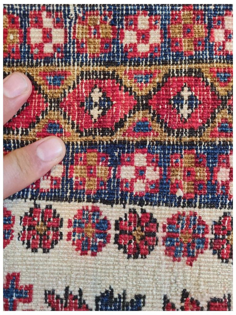 TAPPETO SHIRVAN LEZGHI CAUCASO ANTICO MIS:106X73 CM - Image 7