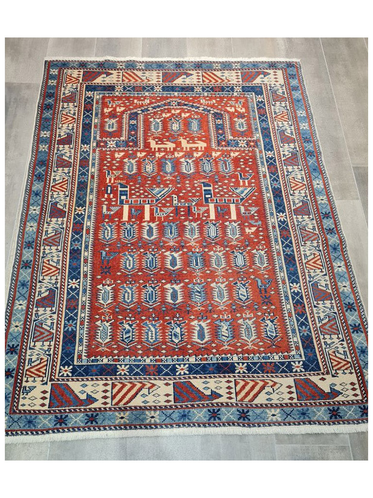 TAPPETO SHIRVAN MARASALI CAUCASO MIS:160 x 110 CM - Image 5