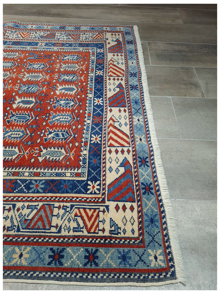 TAPPETO SHIRVAN MARASALI CAUCASO MIS:160 x 110 CM - Image 8