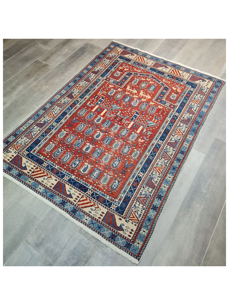 TAPPETO SHIRVAN MARASALI CAUCASO MIS:160 x 110 CM - Image 10