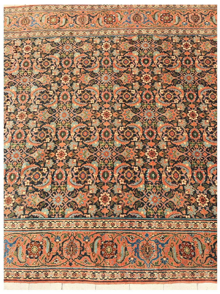 TAPPETO SULTANABAD MAHAL PERSIANO ANTICO EXTRA FINE MIS: 296x216 CM - Image 3