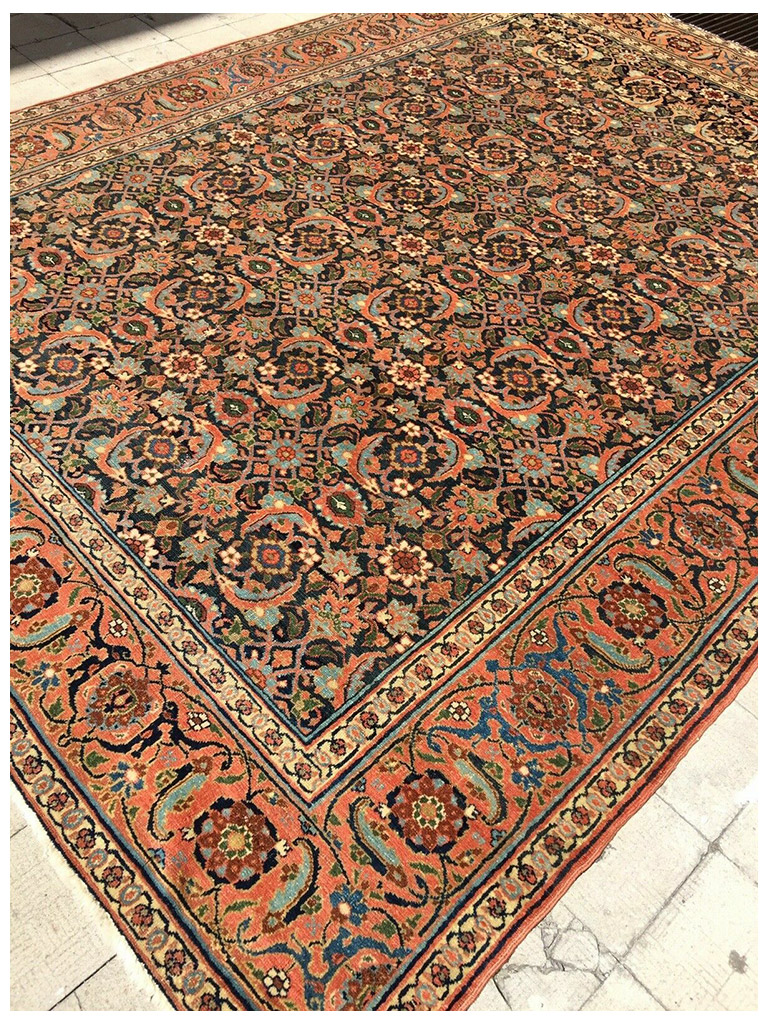 TAPPETO SULTANABAD MAHAL PERSIANO ANTICO EXTRA FINE MIS: 296x216 CM - Image 2