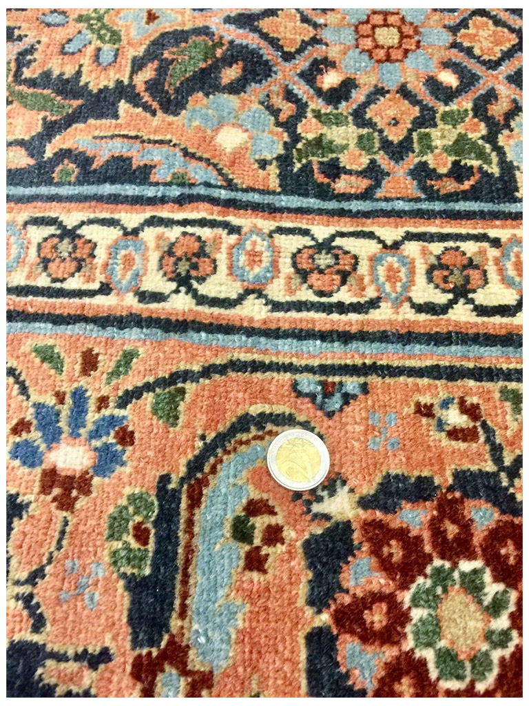 TAPPETO SULTANABAD MAHAL PERSIANO ANTICO EXTRA FINE MIS: 296x216 CM - Image 8