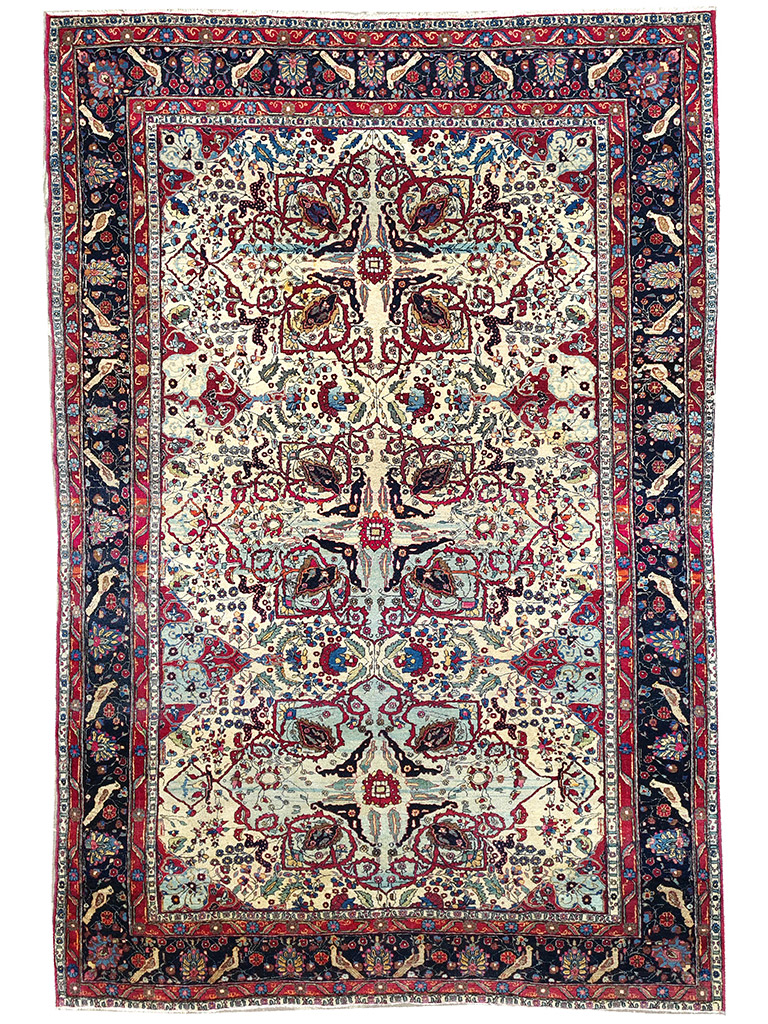 TAPPETO TEHRAN PERSIANO ANTICO EXTRA FINE MIS:310x195 CM