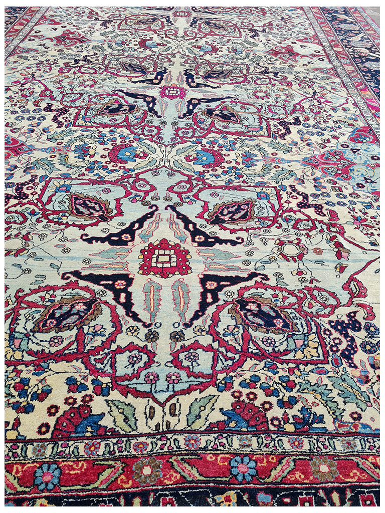 TAPPETO TEHRAN PERSIANO ANTICO EXTRA FINE MIS:310x195 CM - Image 13