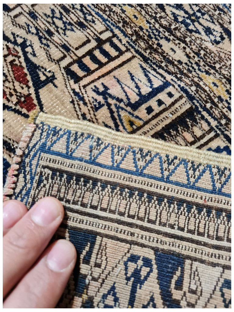 TORBA YAMUT TURKMENO ANTICO MIS:130x32 CM - Image 3