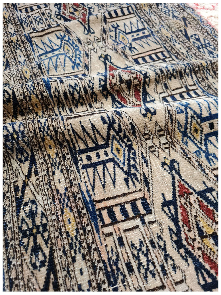 TORBA YAMUT TURKMENO ANTICO MIS:130x32 CM - Image 4