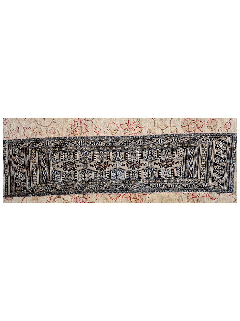 TORBA YAMUT TURKMENO ANTICO MIS:130x32 CM - Image 5