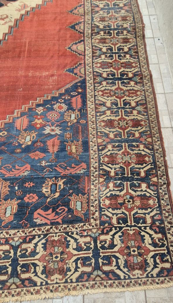 TAPPETO HERIZ BAKHSHAYESH PERSIANO ANTICO MIS:680x340 CM - immagine 12