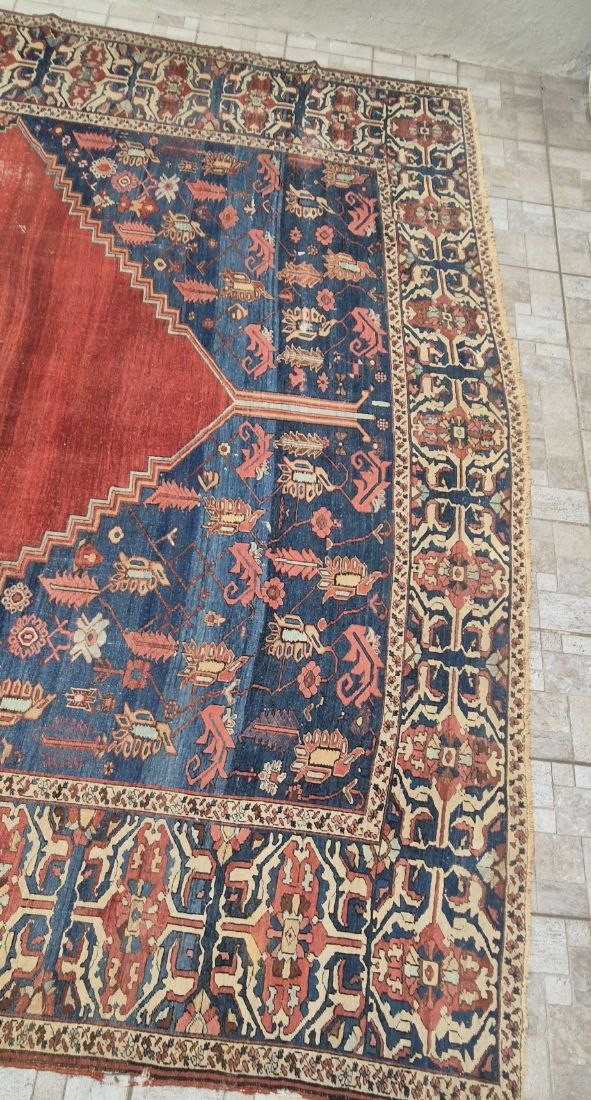TAPPETO HERIZ BAKHSHAYESH PERSIANO ANTICO MIS:680x340 CM - immagine 13