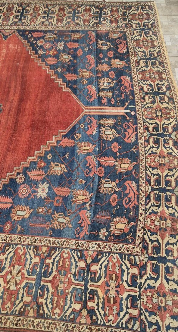 TAPPETO HERIZ BAKHSHAYESH PERSIANO ANTICO MIS:680x340 CM - immagine 6