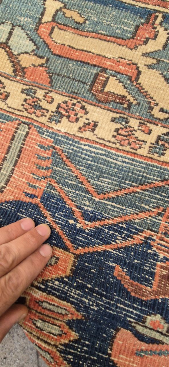 TAPPETO HERIZ BAKHSHAYESH PERSIANO ANTICO MIS:680x340 CM - immagine 5