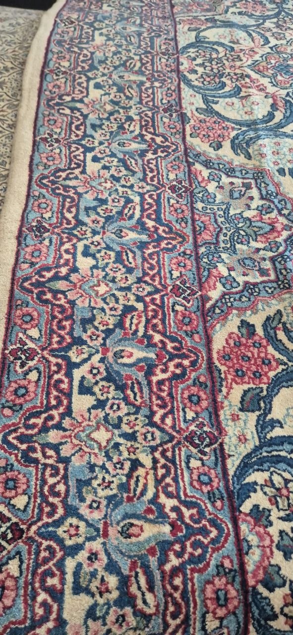 TAPPETO KIRMAN LAVAR IMPERIALE PERSIANO ANTICO MIS:470x200 CM - immagine 8