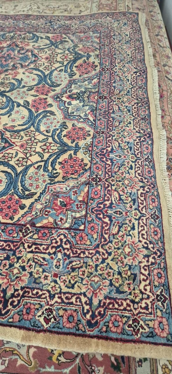 TAPPETO KIRMAN LAVAR IMPERIALE PERSIANO ANTICO MIS:470x200 CM - immagine 6