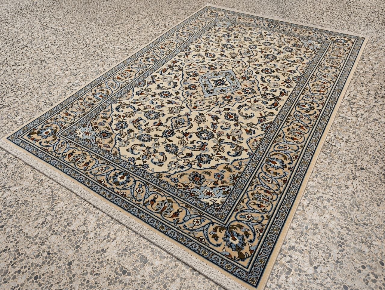 TAPPETO KASHAN PERSIANO LANA DI ALTA QUALITÀ MIS:250x145 CM - immagine 2