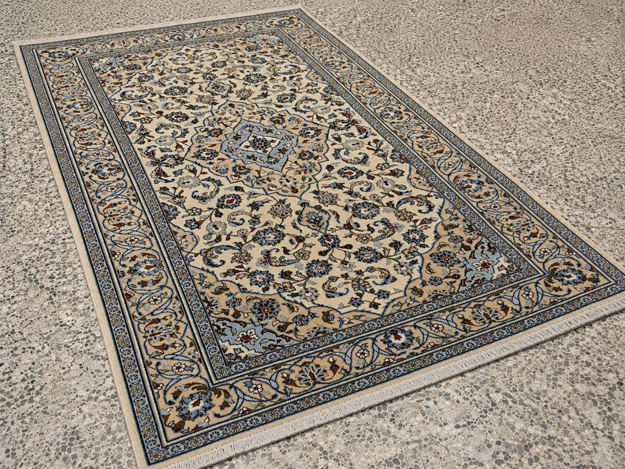 TAPPETO KASHAN PERSIANO LANA DI ALTA QUALITÀ MIS:250x145 CM - immagine 3