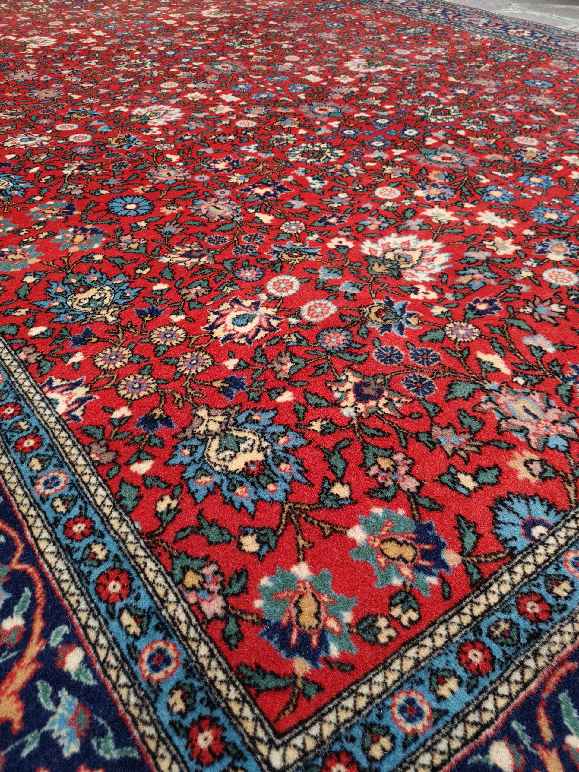 TAPPETO HEREKE TURCO DI VECCHIO MANUFATTI MIS:300X200 CM - immagine 4