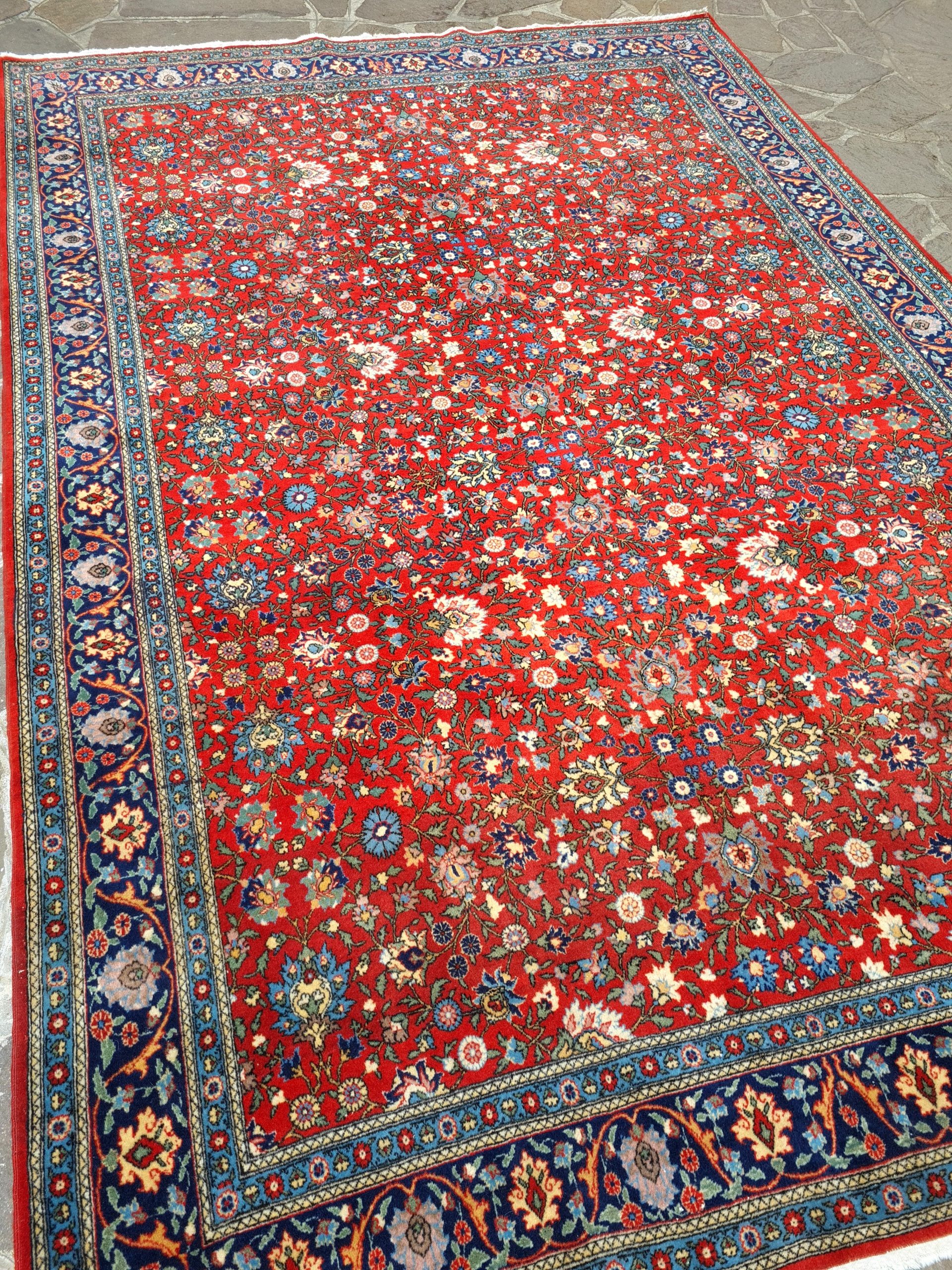 TAPPETO HEREKE TURCO DI VECCHIO MANUFATTI MIS:300X200 CM - immagine 10