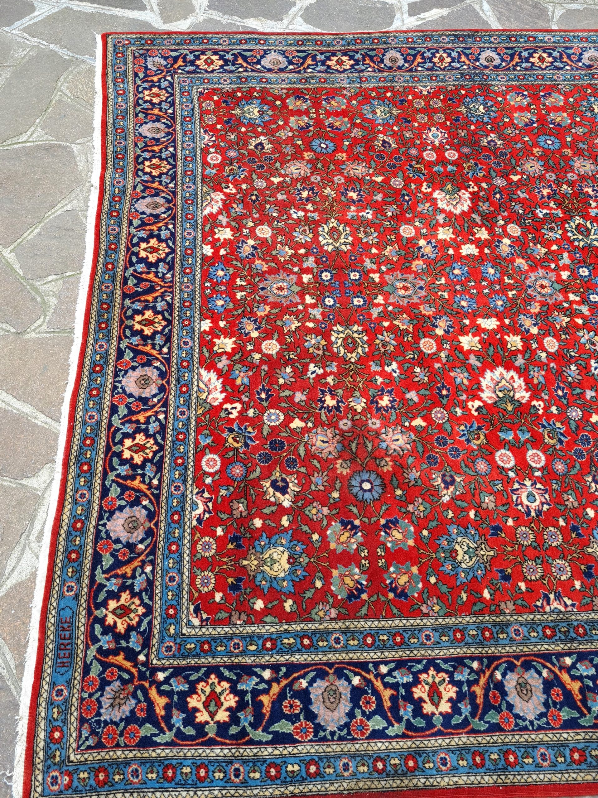 TAPPETO HEREKE TURCO DI VECCHIO MANUFATTI MIS:300X200 CM - immagine 8