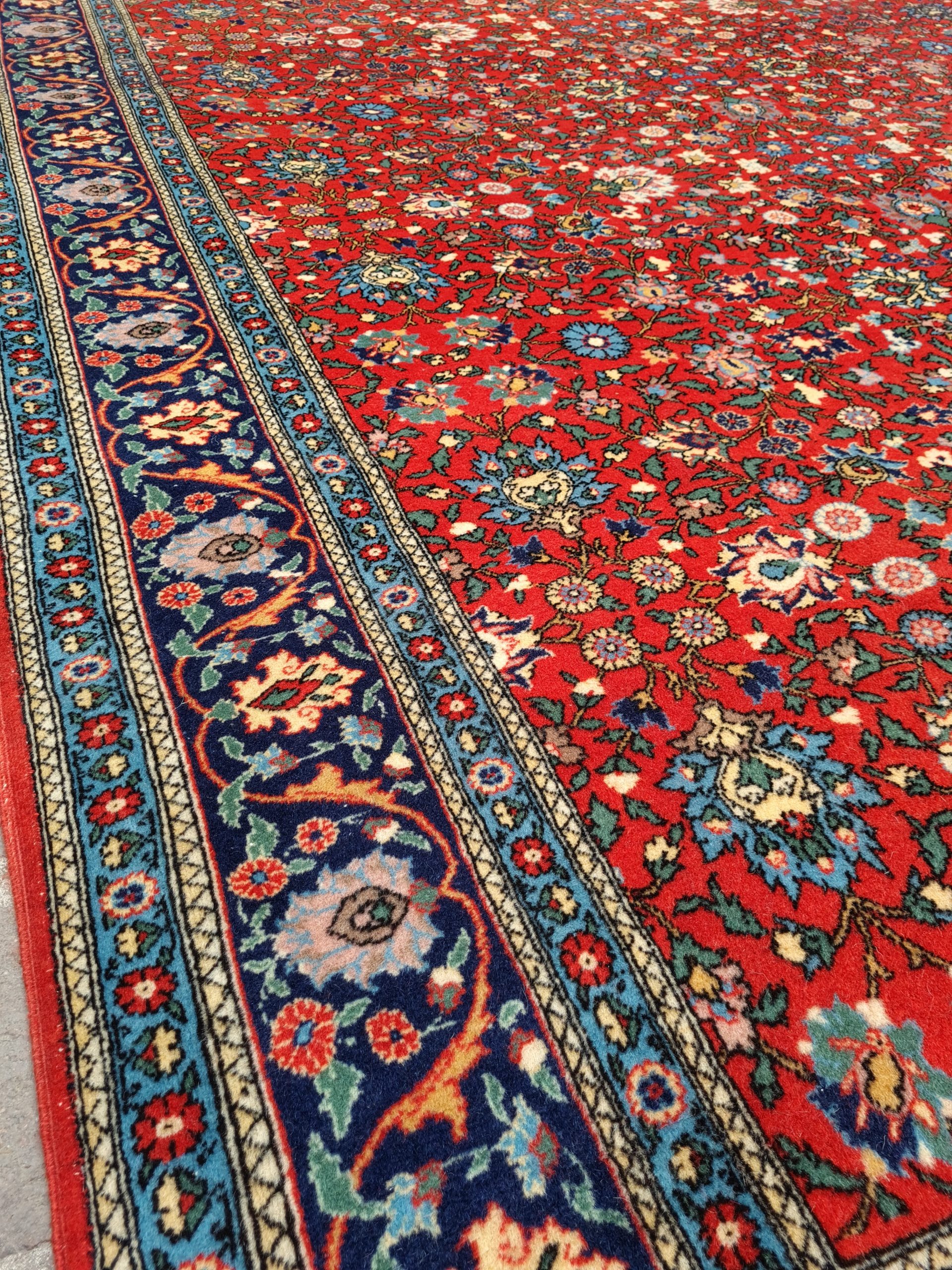 TAPPETO HEREKE TURCO DI VECCHIO MANUFATTI MIS:300X200 CM - immagine 5