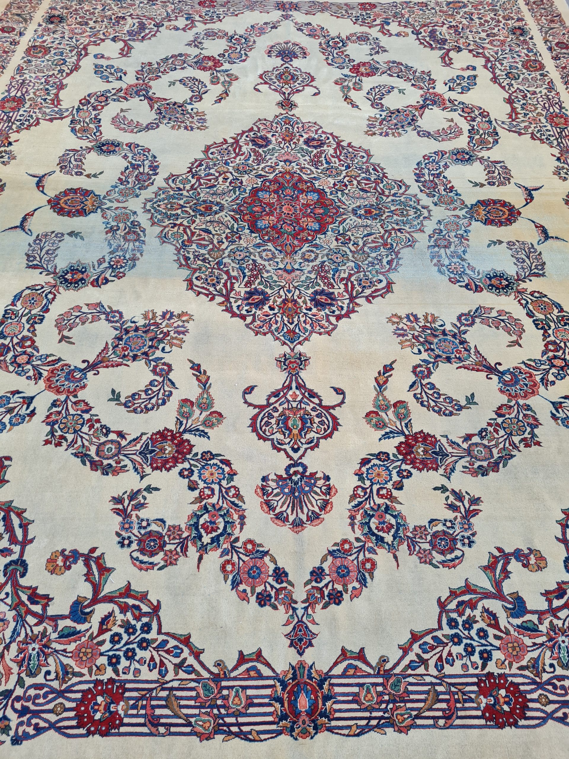 TAPPETO KASHAN DABIR ANRICO FINE XIX fine MIS:400x305 CM - immagine 3