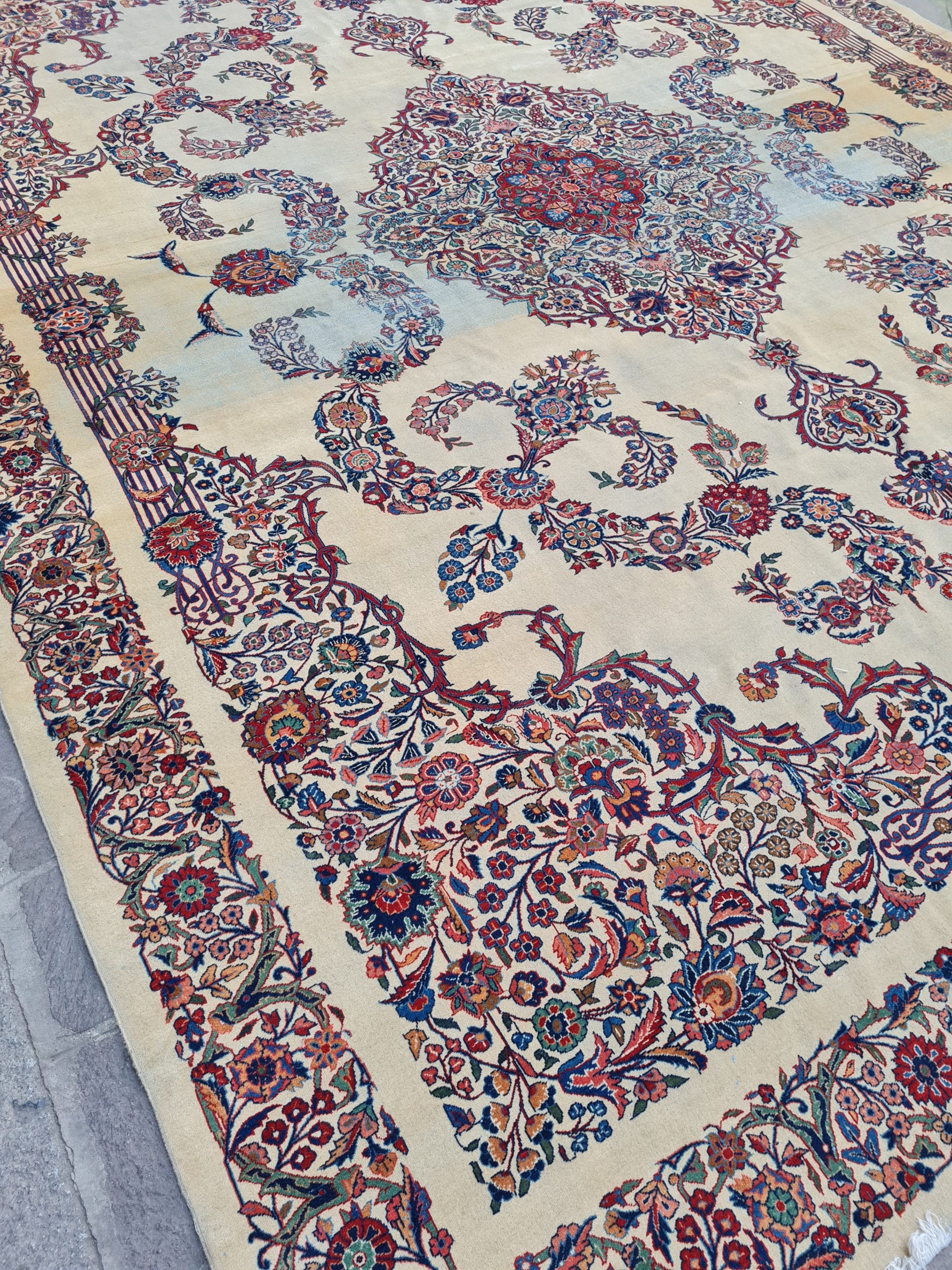 TAPPETO KASHAN DABIR ANRICO FINE XIX fine MIS:400x305 CM - immagine 4