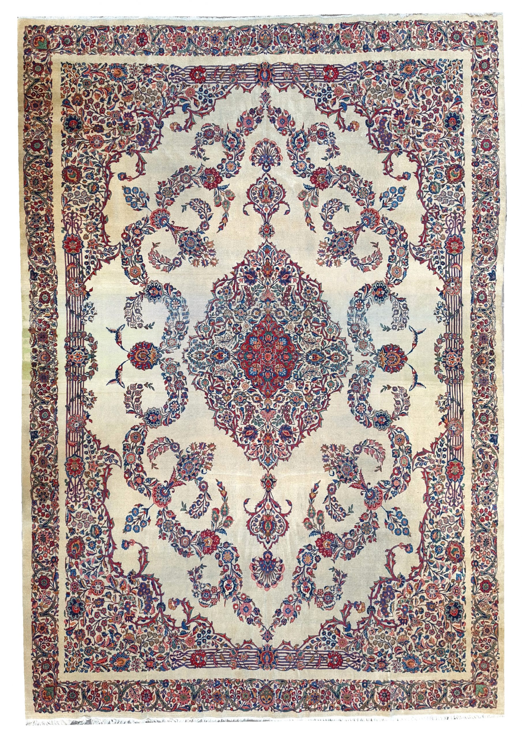TAPPETO KASHAN DABIR ANRICO FINE XIX fine MIS:400x305 CM
